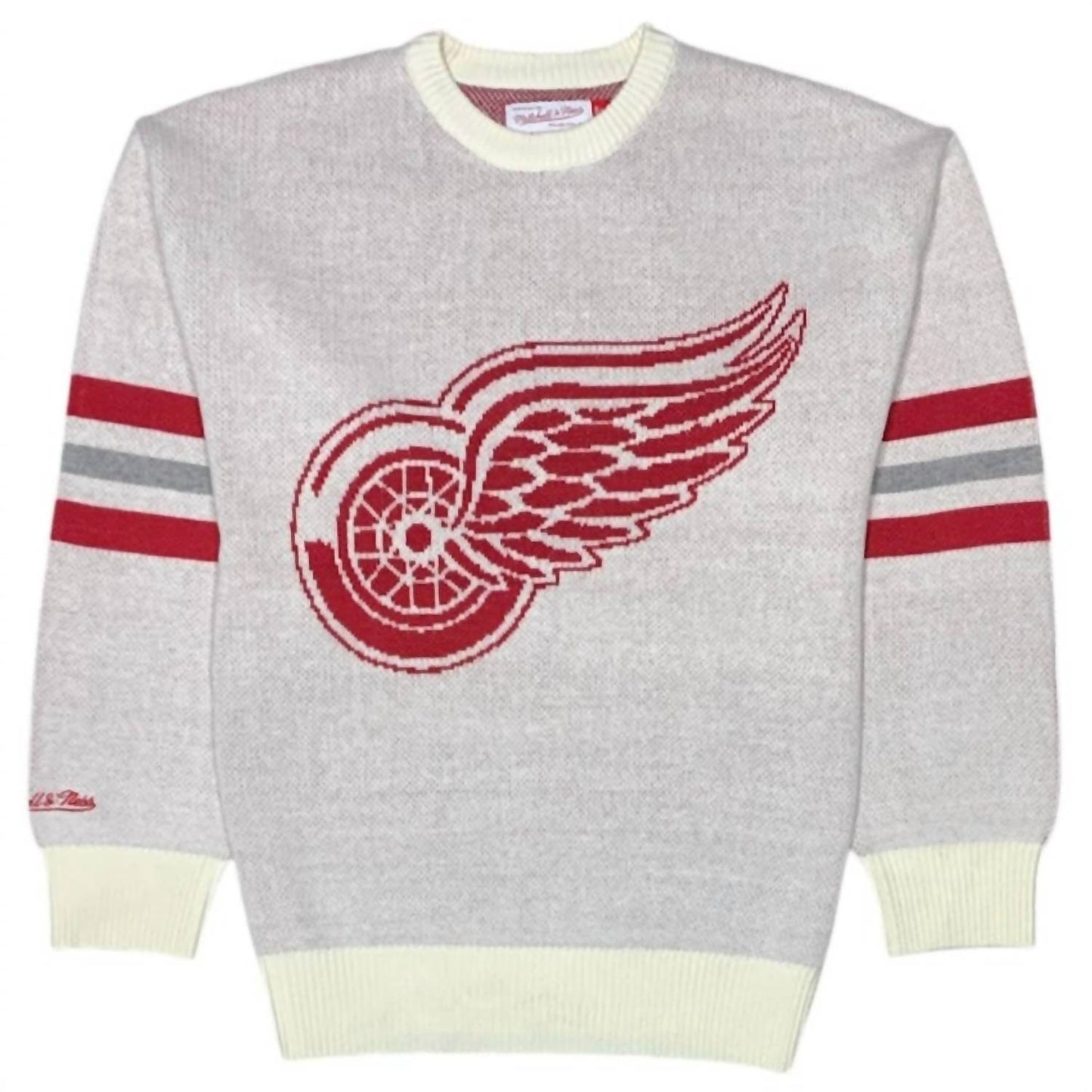 Mitchell & Ness - Men's Detroit Wings Retro Helmet Current Logo Sweater
