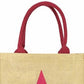 22Tote - Women's Lightweight Star Straw Tote Bag