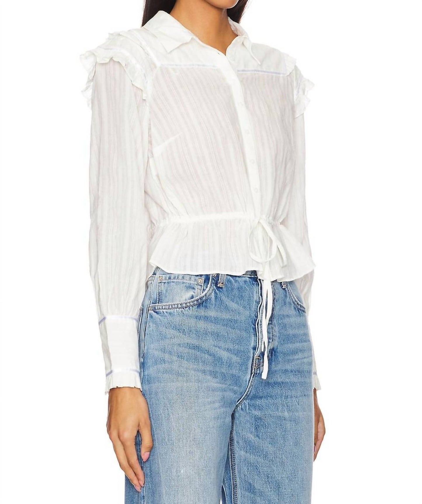 Free People - Daybreak Cinch Waist Blouse