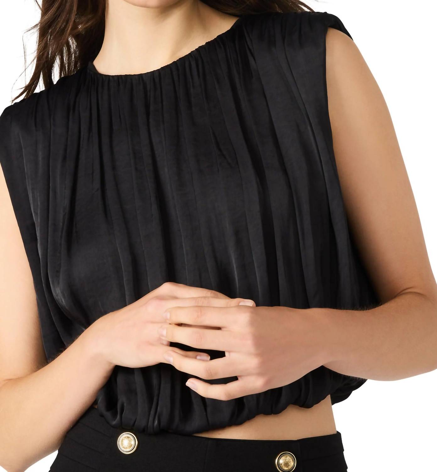 Steve Madden - Cherra Crewneck Crop Top