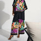Joseph Ribkoff - Floral Print Three Quarter Sleeve Boxy Top