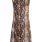 Alice + Olivia - Clyde Snake Aline Fitted Shift Dress