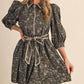 &Merci - Puff Sleeve Floral Mini Dress