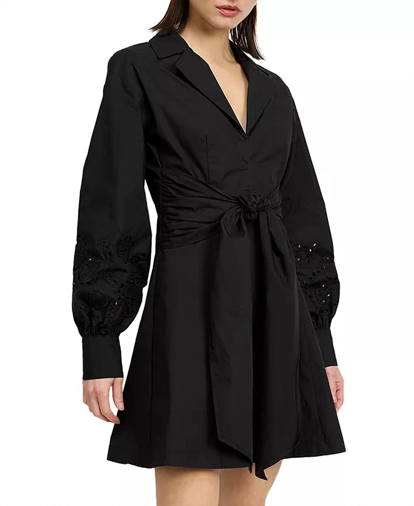 En Saison - Benedetta Cotton Tie-waist Shirtdress