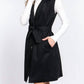 Active Basic - Belted Faux Suede Vest Dress