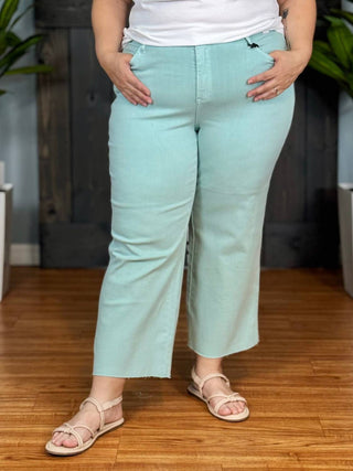 Judy Blue - High Waist Crop Wide Leg Jeans