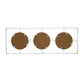 3 Mirror Piece Wall Mirror in Rectangular Frame
