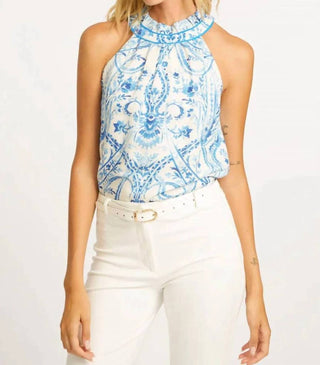 Caballero - Porcelain Deco Hollie Halter Top
