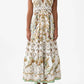 Camilla - Tiered Maxi Dress With Neck Frill