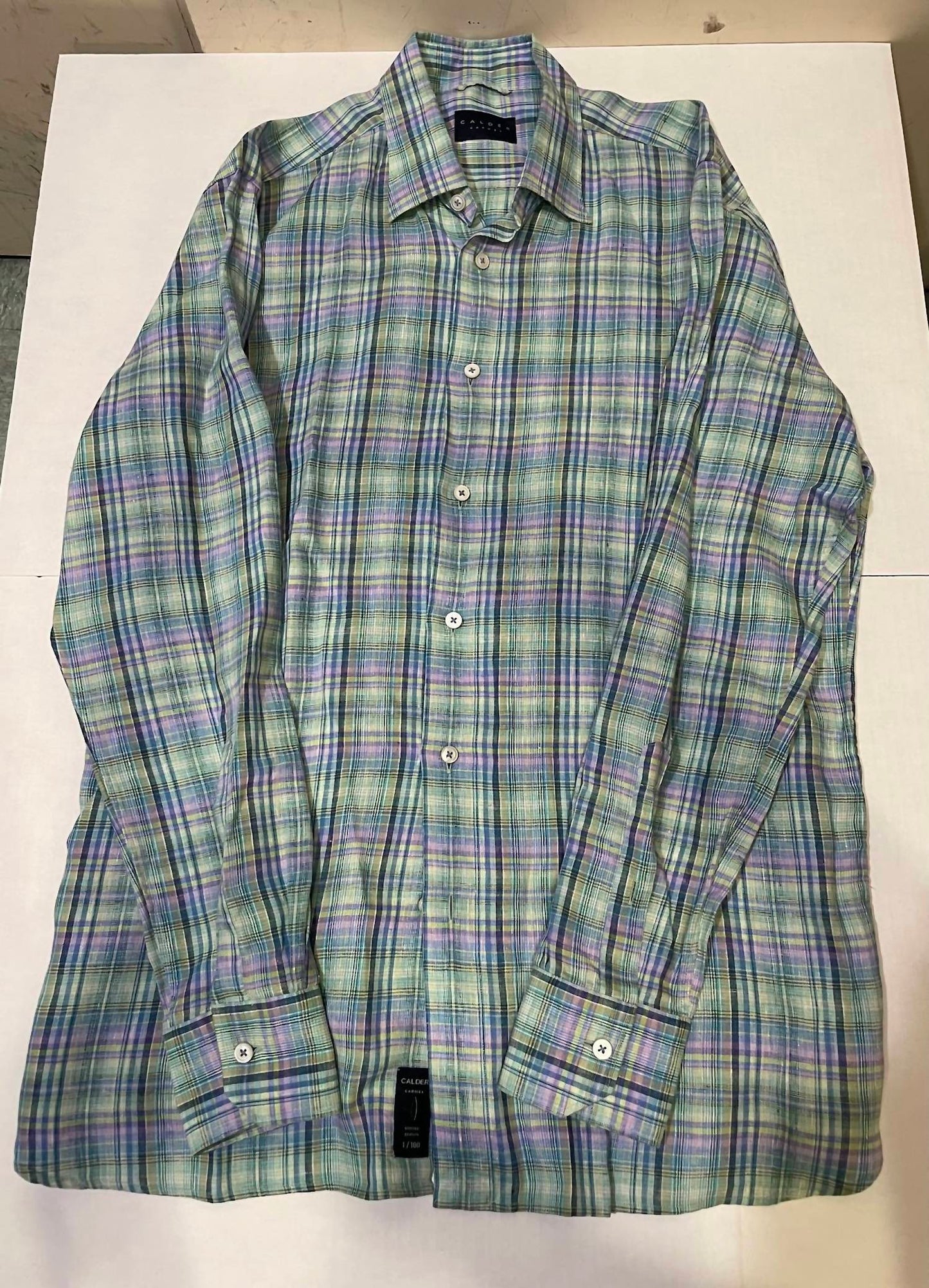 Calder Carmel - Men's Plaid Long Sleeve Shirt
