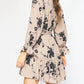 Entro - Floral Print Tie Dress