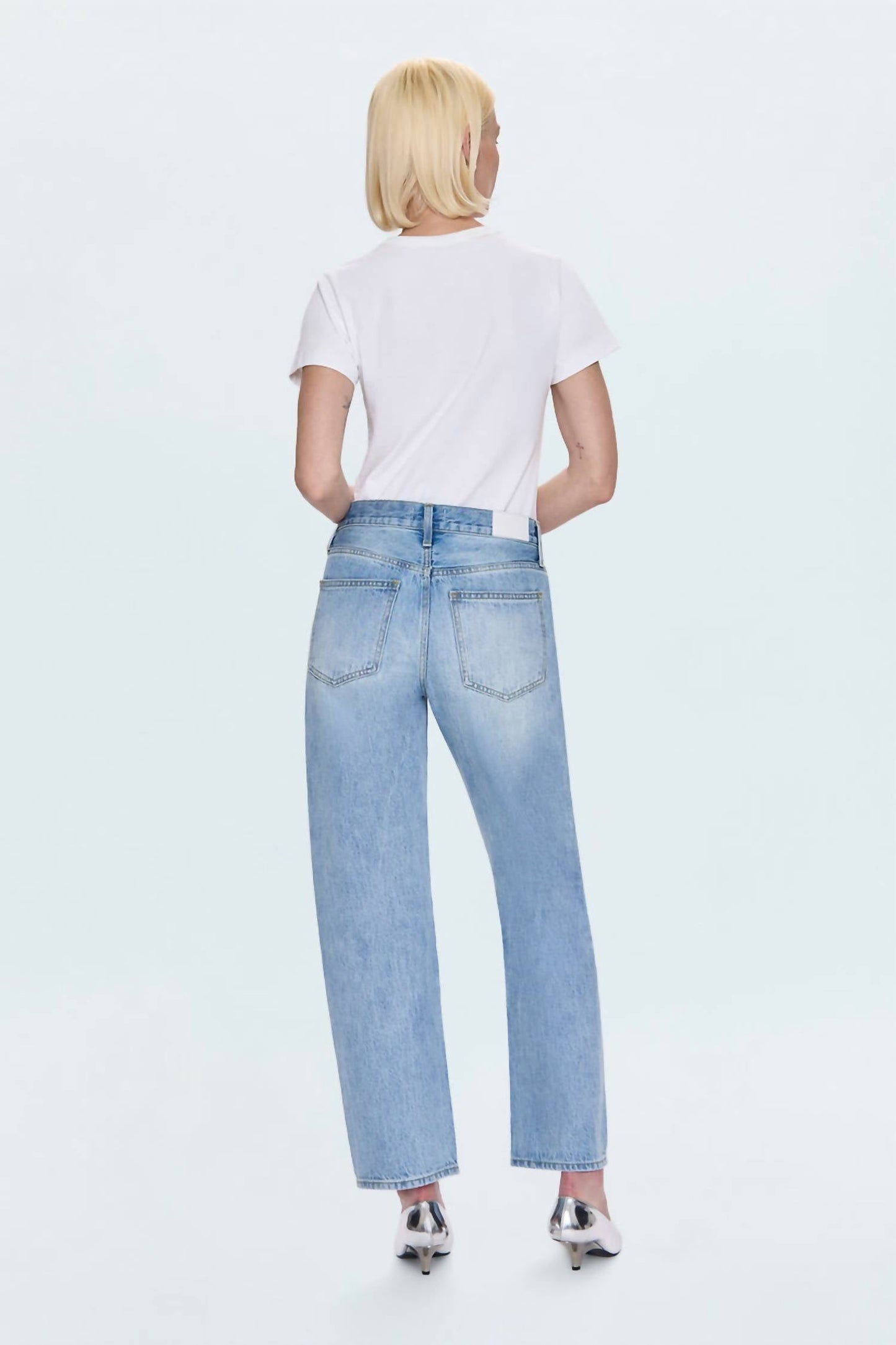 Pistola - Lexi Mid Rise Bowed Straight Jean