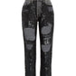 Frame - High-rise Sequined Straight-leg Jeans