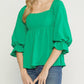 Entro - Square Neck Babydoll Top