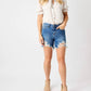 Judy Blue - Destroyed Fray Hem Jean Shorts