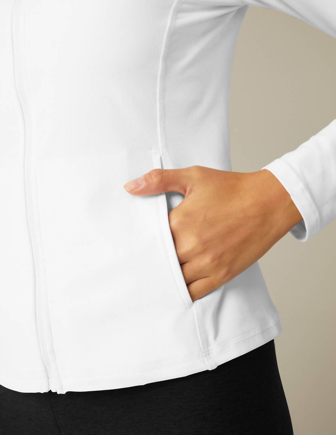 Beyond Yoga - On The Go Mock Neck Jacket