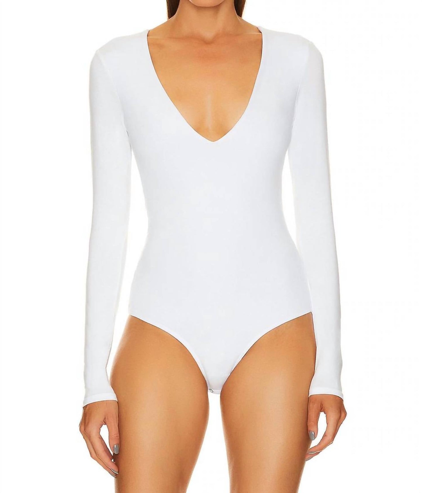Enza Costa - LUXE KNIT L/S V-NECK BODYSUIT