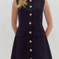 Entro - Solid Sleeveless Mini Dress