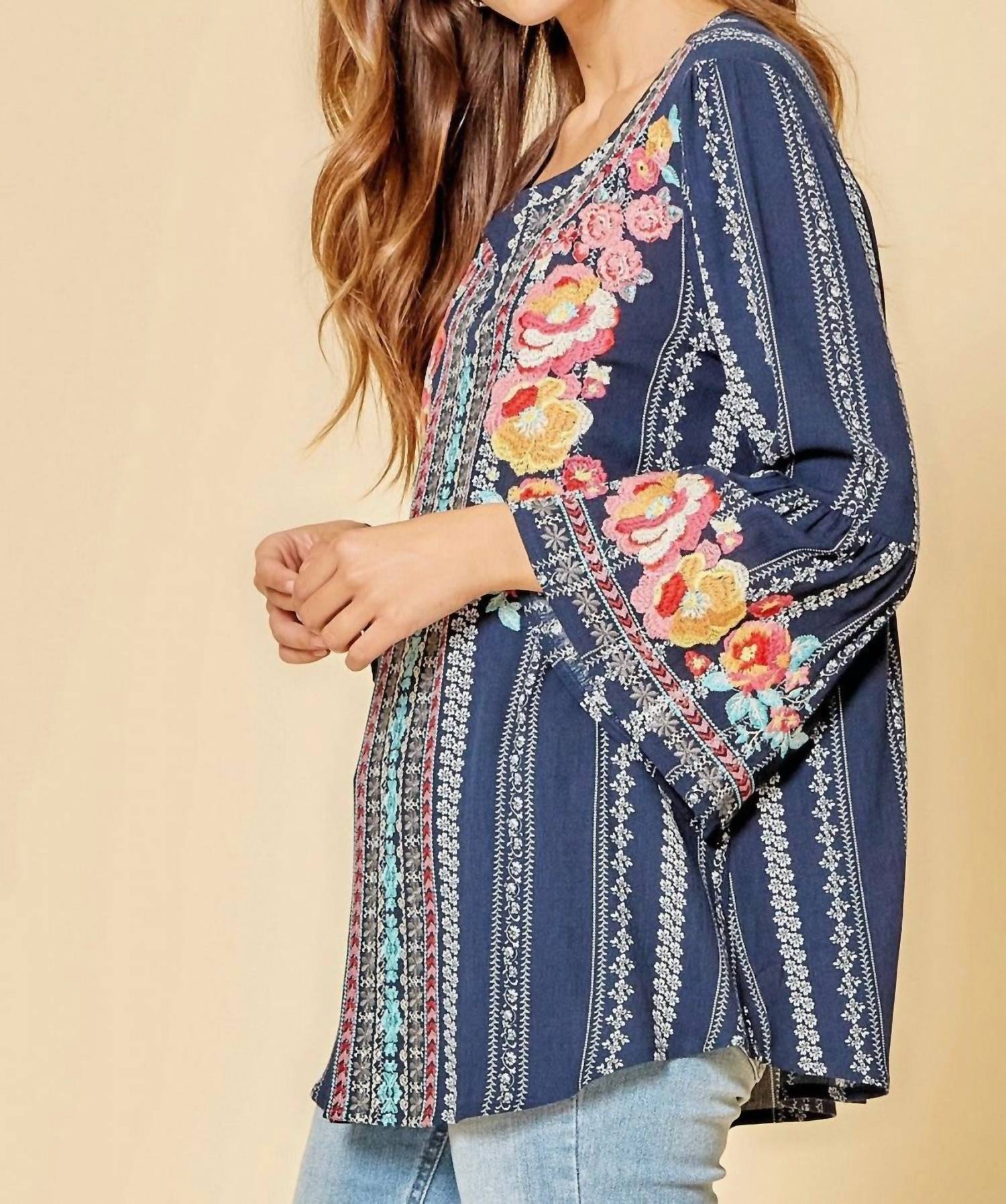 Andree By Unit - South Beach Embroidered Top