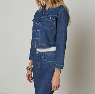 L'Agence - Koda Cropped Denim Jacket