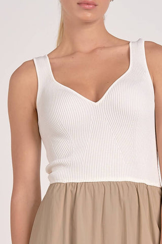 Elan - Maxi Tank Mixed Media Dress