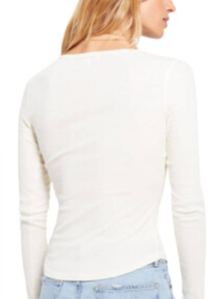 Z Supply - BLAINE RIB LONG SLEEVE HENLEY TOP