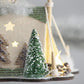Cardboard Lit Tent Christmas Ornaments Set of 6 - Multicolor