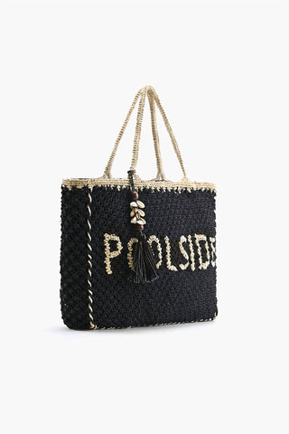 America & Beyond - Women's 'poolside' Jute Macrame Tote