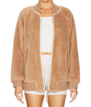 Varley - Ella Longline Sherpa Bomber Jacket