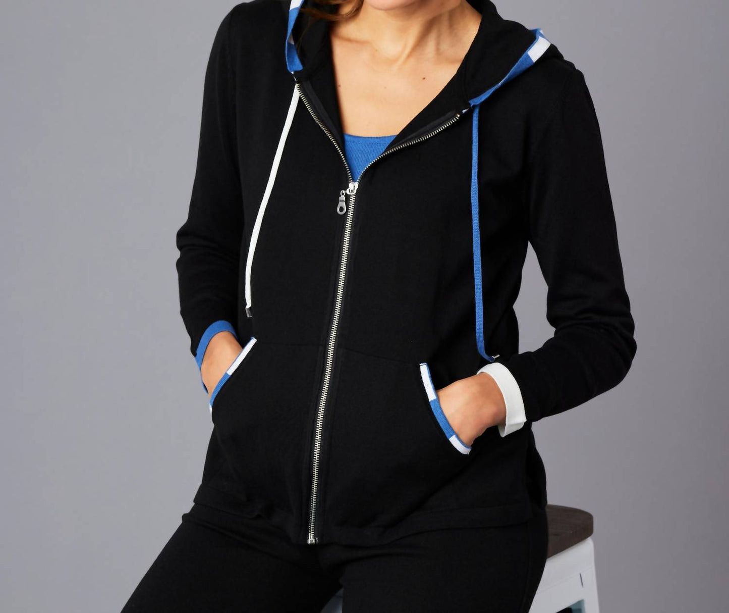 Angel Apparel - Stripe Detail Hoodie