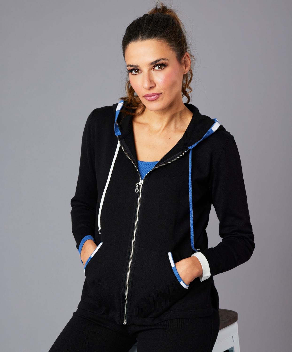 Angel Apparel - Stripe Detail Hoodie