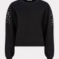 Esqualo - Eyelet Puff-sleeve Sweater
