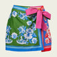 Farm Rio - Mixed Scarves Floral Elegance Mini Skirt