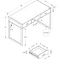 Computer Desk For Home Office Laptop with Storage Drawers