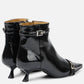 Ganni - Women's Eyelets Kitten Heel Boots