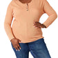 Basic Bae - Sophisticated Comfort Half Button Blouse