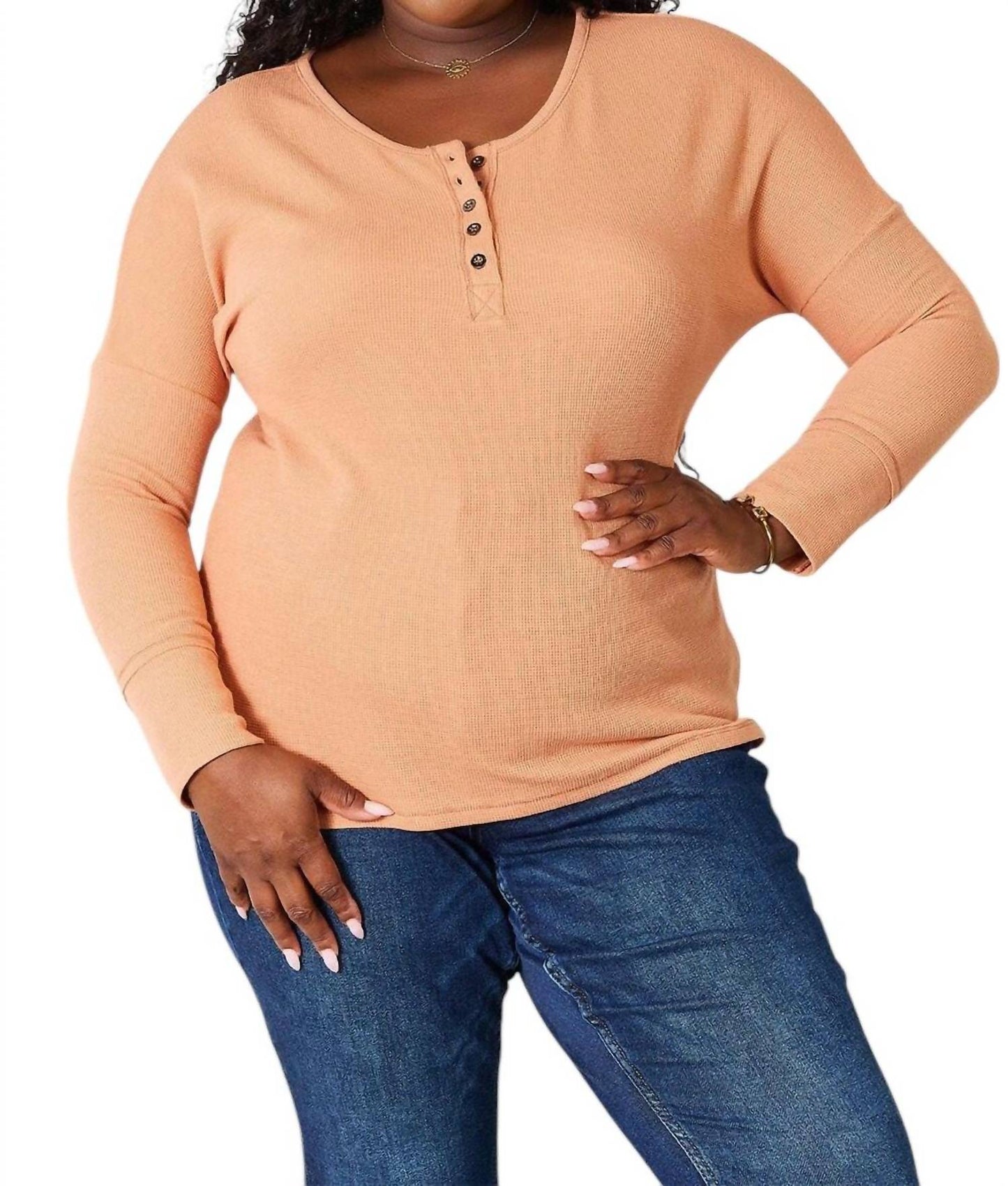 Basic Bae - Sophisticated Comfort Half Button Blouse