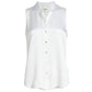 L'Agence - Hendrix Banded Collar Sleeveless Blouse