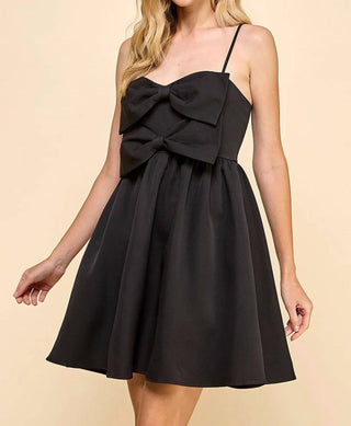 Tcec - Angela Sleeveless Bow Mini Dress