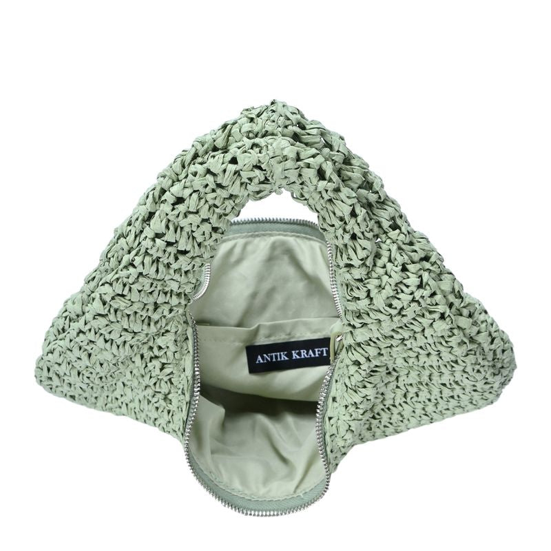 Solea Straw Clutch Bag