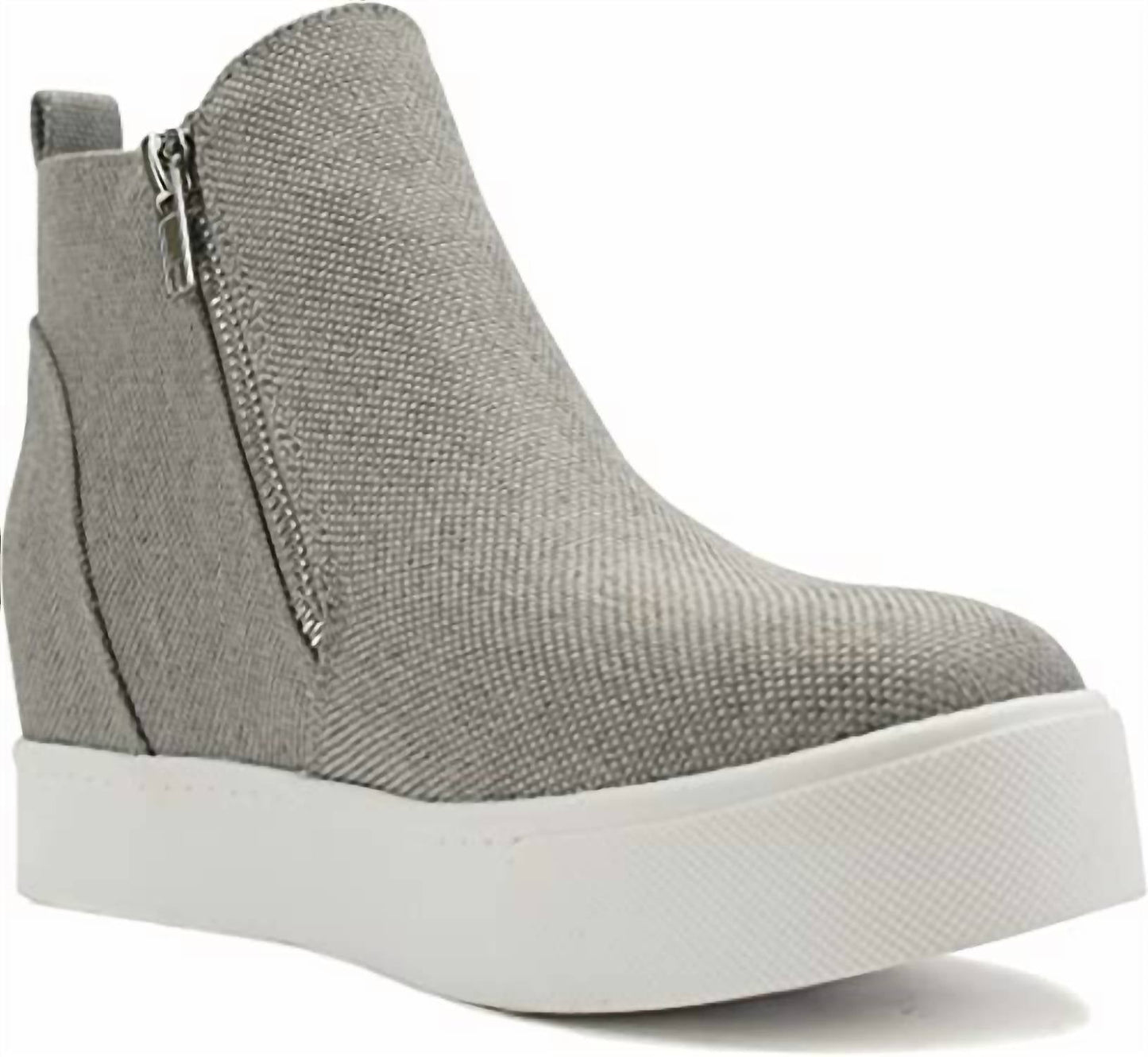 Soda - Women's Taylor Nubuck Hight Top Slip On Rounded Toe Fashion Sneakers