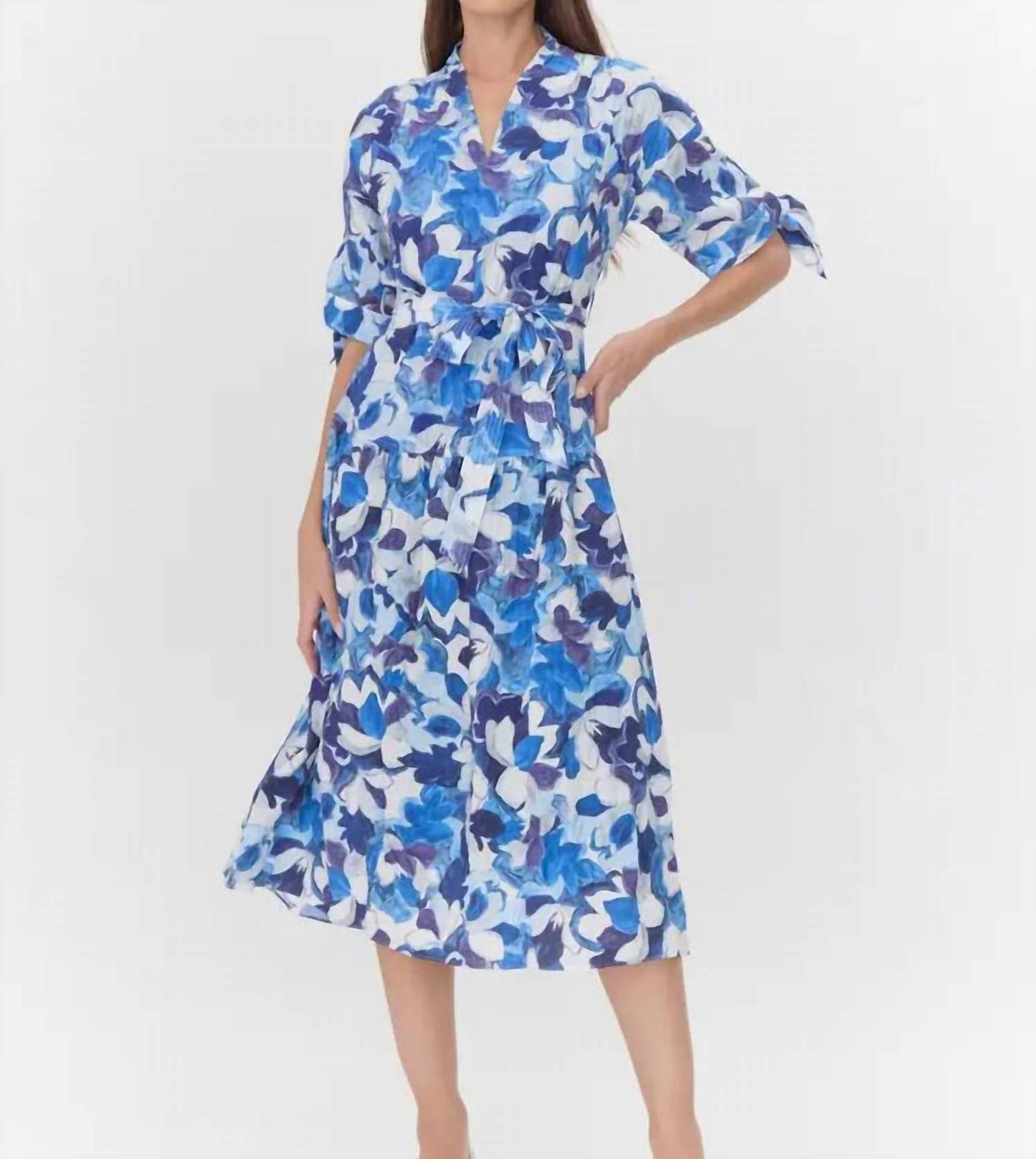 Adelyn Rae - Mona Drop Waist Midi Dress