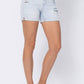 Judy Blue - High Waist Cuffed Serape Patch Destroyed shorts