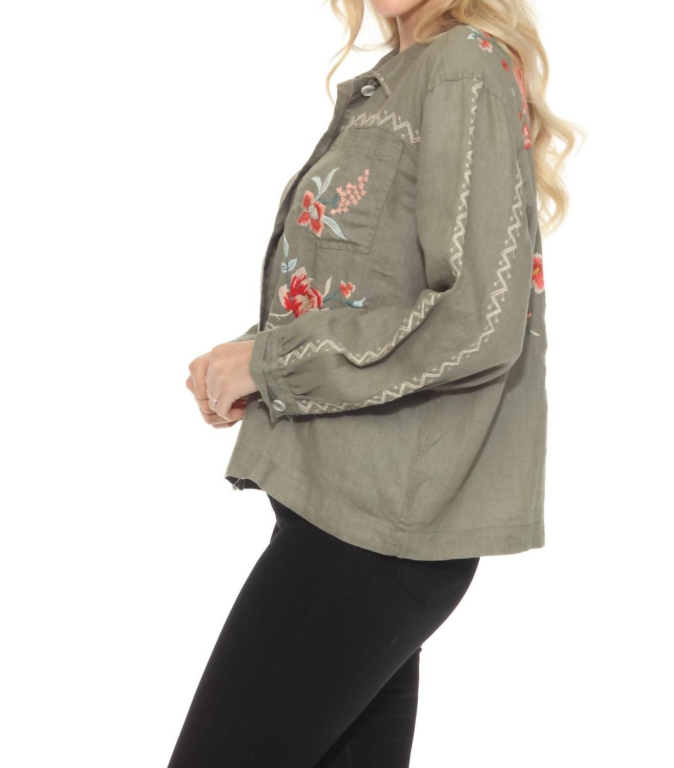 Johnny Was - Andrean Relaxed Linen Jacket - Plus