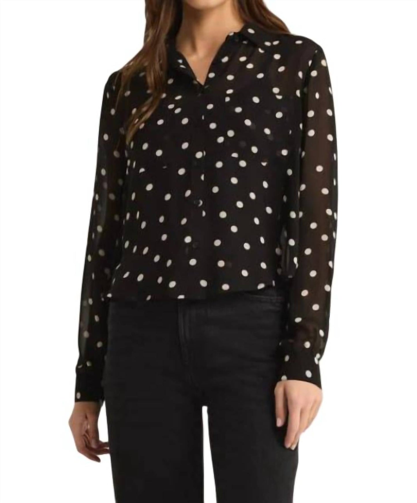 Z Supply - Vivienne Polka Dot Crepe Blouse