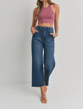 Just Black Denim - Cargo Pocket Wide Leg Jeans