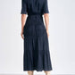 Elan - V-Neck Tiered Maxi Short Sleeve Dress