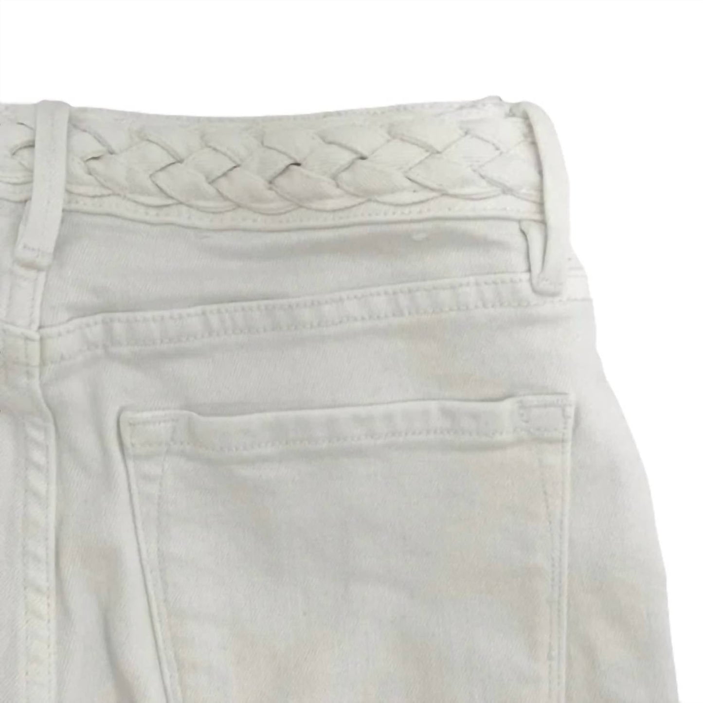 Frame - Denim Braid Waistband Le Crop Mini Boot Jean