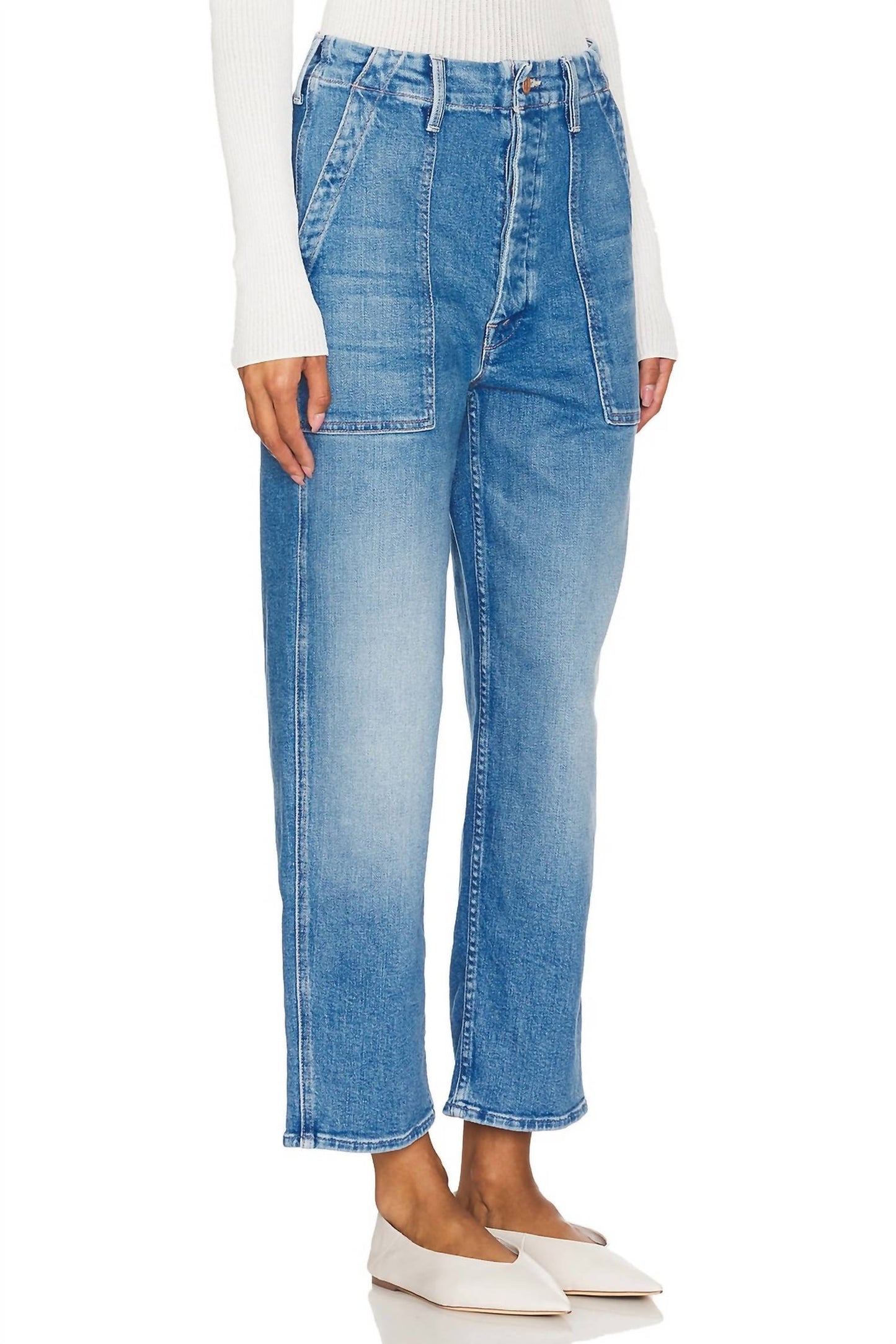 Mother - The Patch Pocket Private Flood Jeans