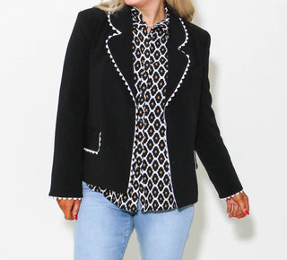 2.7 August Apparel - Rickrack Edge Blazer